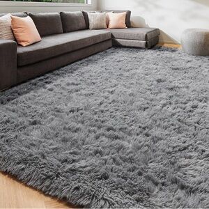 Rug - Gray Accent Area Carpet - Size 4x6